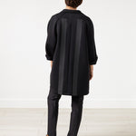 Neoprene Flower Coat in Black