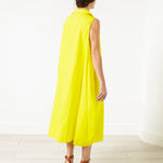 Balloon Cotton Dress in Yellow