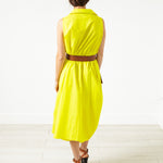 Balloon Cotton Dress in Yellow