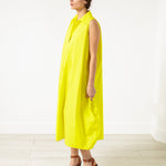 Balloon Cotton Dress in Yellow
