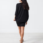 Tapered Boat Neck Dress