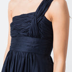 One Shoulder Dress in Navy