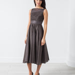 Voile Dress in Grey Pearl