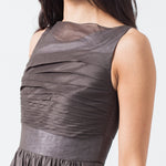 Voile Dress in Grey Pearl