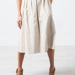Eulera Leather Skirt in Cream
