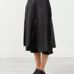 Leather Drop Crotch Pants