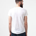Comfort Tee in White Linen