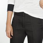 Square Stitch Knee Short in Black
