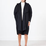 Shahmeena Cocoon Coat in Black