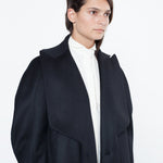 Shahmeena Cocoon Coat in Black