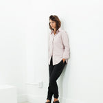 Pointed Collar Blouse in Rose