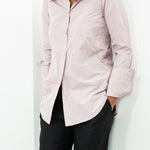 Pointed Collar Blouse in Rose