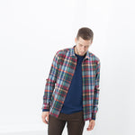 Riccardo Button-Up in Plaid Multi