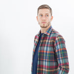 Riccardo Button-Up in Plaid Multi