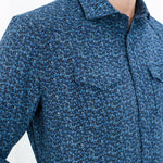 Western Arkansas Button-Up in Blue Floral