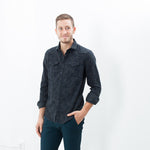 Western Arkansas Button-Up in Dark Hash Floral