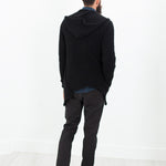 Pill Zip Sweater in Black