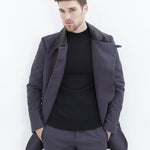 Merino Knit Turtleneck in Black