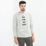 Vintage Sweatshirt in Light Grey