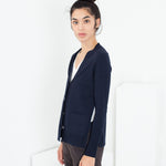 Square Cardigan in Navy