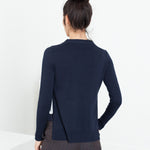 Square Cardigan in Navy