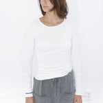 Stretch Tee in Milk