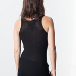 Easy Ribbed Tank in Black