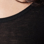 Easy Ribbed Tank in Black
