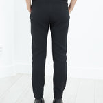 Side Zip Slim Pant in Black
