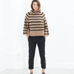 Side Zip Slim Pant in Black