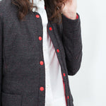 Camelia Reversible Jacket in Black/Red