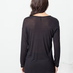Laurier Tee in Black/Navy