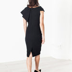 Asymmetric Dress in Black
