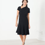 Lined Silhouette Dress in Black