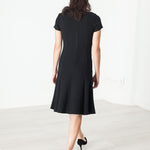 Lined Silhouette Dress in Black