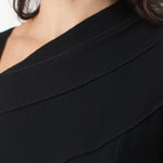 Lined Silhouette Dress in Black