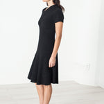 Lined Silhouette Dress in Black