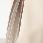 Tulle Pleat Skirt in Cream