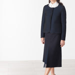 Weave Jacket in Black/Blue