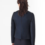 Weave Jacket in Black/Blue