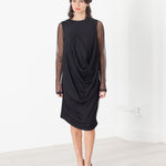 Net Dress in Black