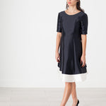 Tie Dress in Navy