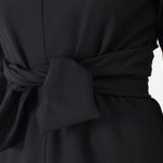 Tie Waist Dress in Black