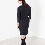 Tie Waist Dress in Black