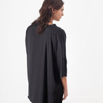 Unbalanced Cardigan in Black