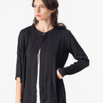 Unbalanced Cardigan in Black