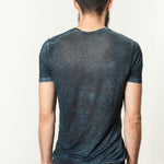 Melange T-Shirt in Navy/Black