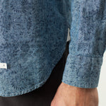 Floral Button-Up in Blue