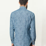 Floral Button-Up in Blue