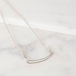 Bracelet 85 in Grey Silk/Silver